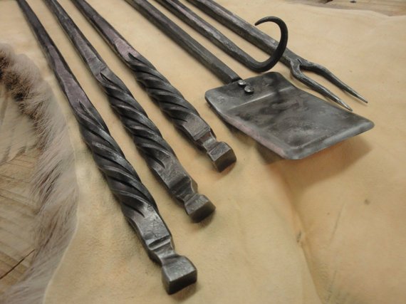 Forged Barbecue BBQ Utensils spatula steak by EchoHillForge | Gentlemint