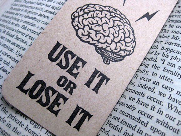 USE IT or LOSE IT Bookmark | Black Heart Letterpress