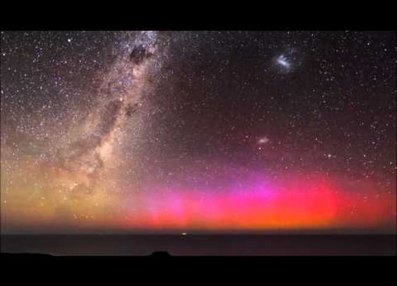 Pink Aurora Australis