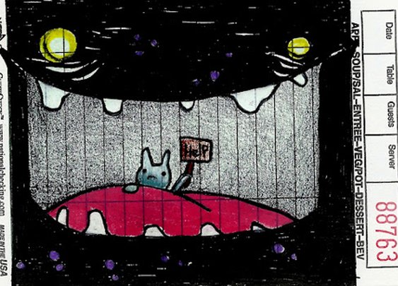 Receipt Art: Doodles On Restaurant Guest Checks | Bit Rebels