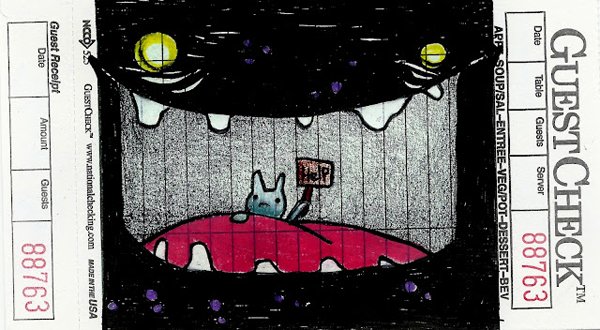 Receipt Art: Doodles On Restaurant Guest Checks | Bit Rebels