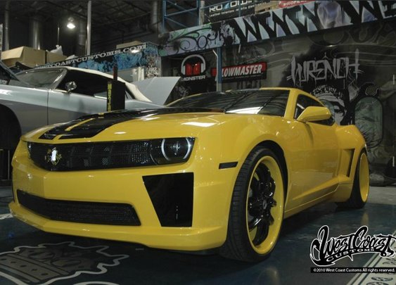 Anderson Silva's Yellow Camaro