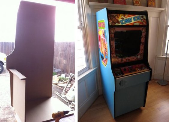 MAKE |   Scratch Built Donkey Kong Arcade Cabinet