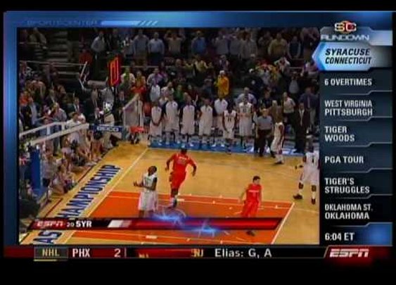 Syracuse's 6OT Win over Connecticut 2009 (Sportscenter Highlights) - YouTube