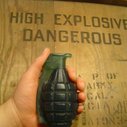 Army green hand grenade soap home of the by StinkybombSoap on Etsy