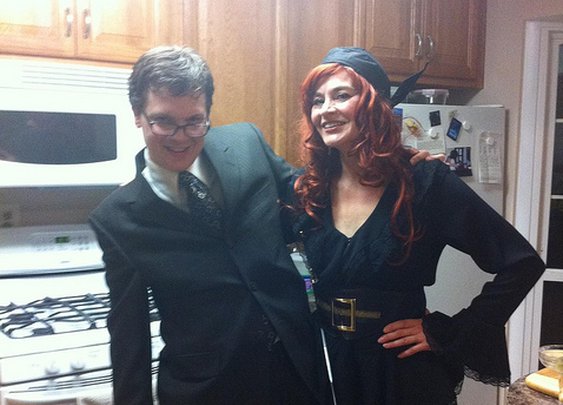 Eric as The (Tenth) Doctor and Mom as a Pirate Wench | Flickr - Photo Sharing!