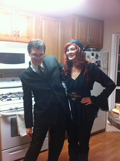 Eric as The (Tenth) Doctor and Mom as a Pirate Wench | Flickr - Photo Sharing!