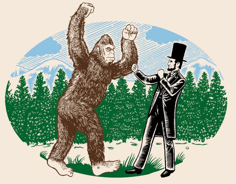 Abe Lincoln vs Bigfoot: Who would win?