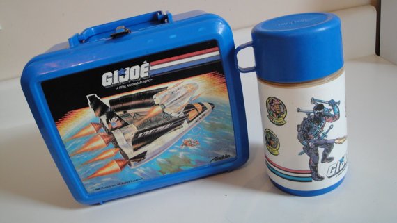 1980s lunch box and flask