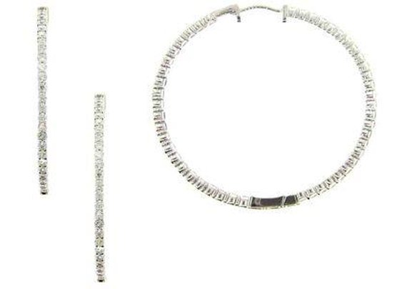 Inside & Out Diamond Hoop Earrings