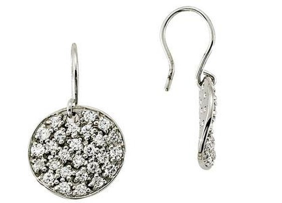 14K White Gold & Diamond Pave