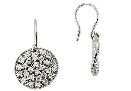 14K White Gold & Diamond Pave