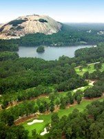 Stone Mountain Park / Play golf at the Marriott Evergreen Resort and two 18 hole courses.