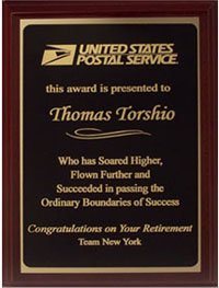 Mahogany Plaque