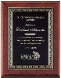 Walnut Plaque