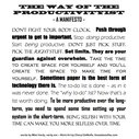 A Productivity Manifesto Posterized