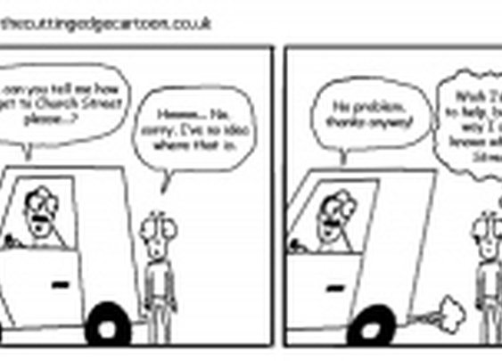 Getting asked for directions « The Cutting Edge