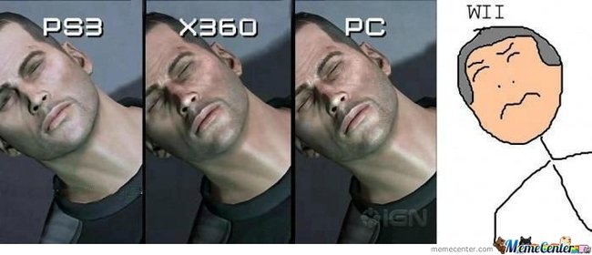 Ps3 Vs Xbox Vs Pc Vs Wii Meme Center Gentlemint