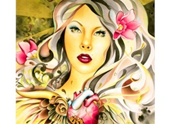 Beautiful Disaster by Cambria Tattoo Art Canvas Print