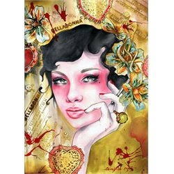 Belladonna Artwork by Cambria Framed Fine Art Print