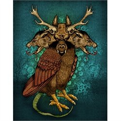 Altered Beast by Palehorse Design Mythological Creature Art Print