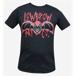 Lowbrow Art Company Bat by Ian McNeil Goth Tattoo Men's Black T Shirt