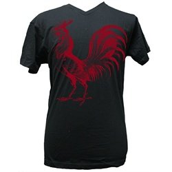 Annex Clothing Rooster Victorian Steampunk Print Tee Shirt