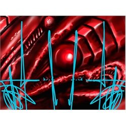 Bio Rhythem by Roman Red Bio-Mechanical Tattoo Artwork Art Canvas Print