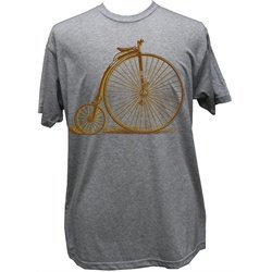 Annex Clothing Penny-Farthing Antique Bicycle Victorian Steampunk Print Tee Shirt