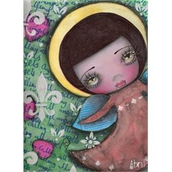 Angel Girl by Abril Andrade Griffith Surreal Artwork Canvas Art Print