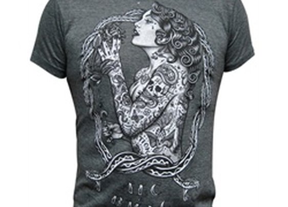 Eve Tattooed Woman in Garden of Eden by Jarad Bryant Men's T Shirt
