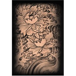 Botan by Clark North Tattoo Art Canvas Print