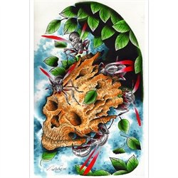 Black Nest by Nick Wagner Wasp Skull Fine Art Print