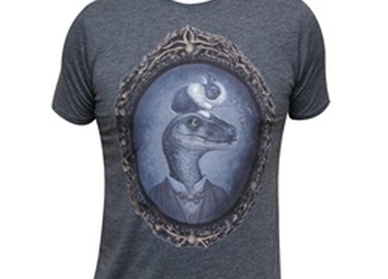 Saint Gus and Pilot by Larkin Victorian Animal Portrait Men's T Shirt