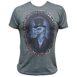 Sir Sheldon by J Larkin Tortoise Victorian Art Portrait Men's T Shirt