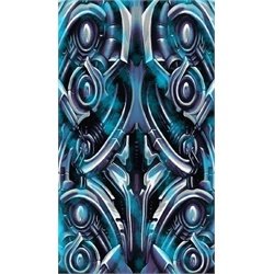 Bio Smoke by Roman Blue Bio-Mechanical Tattoo Artwork Art Canvas Print