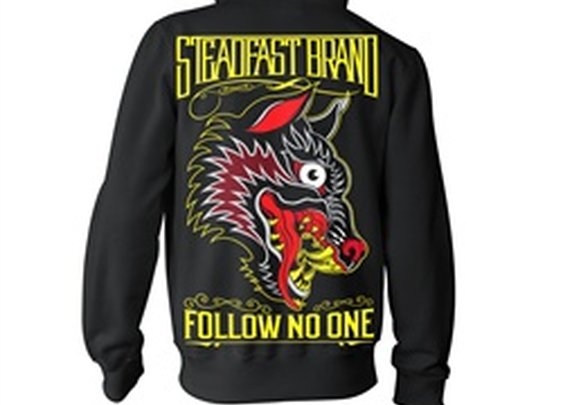 Follow No One by Steadfast Brand Tattoo Hooded Pullover Sweatshirt