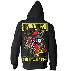 Follow No One by Steadfast Brand Tattoo Hooded Pullover Sweatshirt