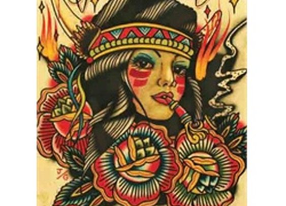 America by Johnny Gargan Traditional Tattoo Art Print