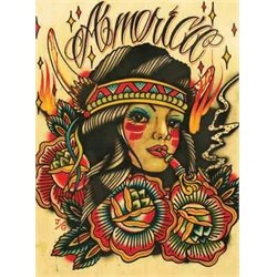 America by Johnny Gargan Traditional Tattoo Art Print