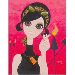Bittersweet by Megan Besmirched Tattoo Art Canvas Print