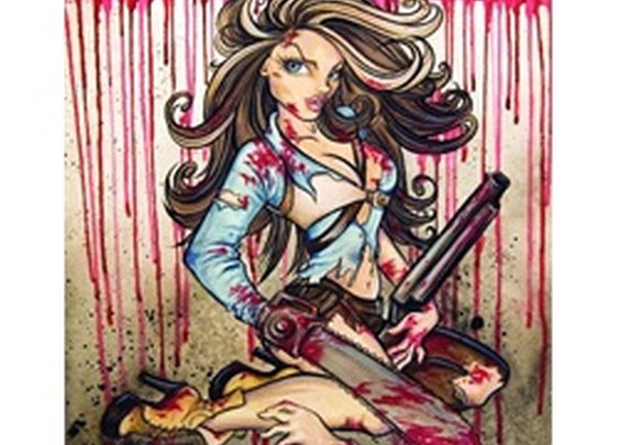 Ash Hello Boomstick by Alayna Magnan Lowbrow Artwork Canvas Art Print