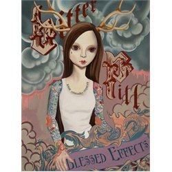 Bitter Pill by Lizz Lopez Tattoo Sleeve Art Emo Antler Animal Girl