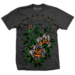 Steadfast Roses by Dave Kruseman Men's Rockabilly Tattoo Art T Shirt