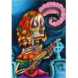 Bonita by Dave Sanchez Mexican Folk Art Print