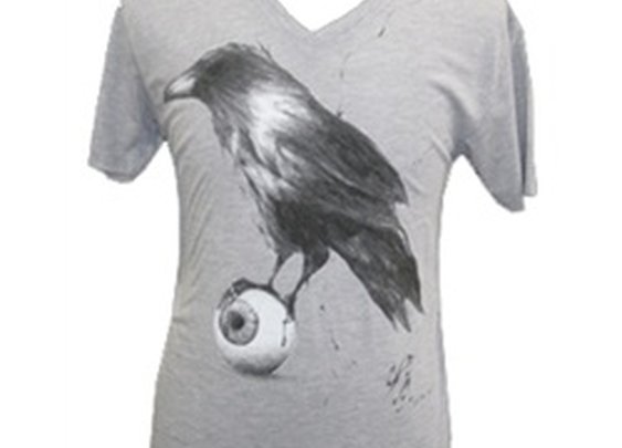 Raven by Kenn Olsen Tattoo V Neck T Shirt