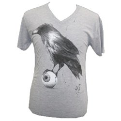 Raven by Kenn Olsen Tattoo V Neck T Shirt