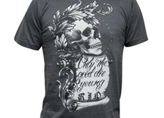 Only The Good Die Young RIP by Marcos Villagran Men’s Tattoo T Shirt