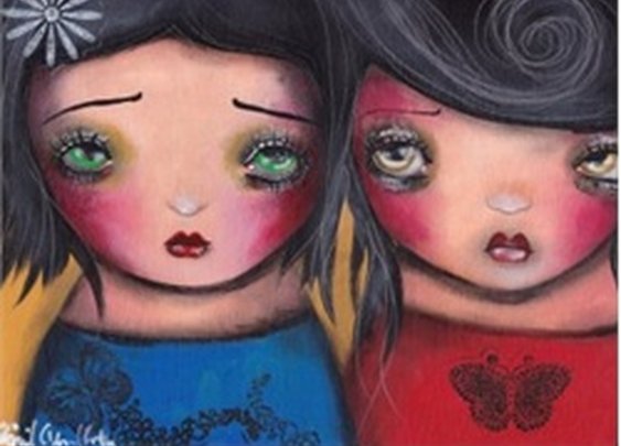BFF by Abril Andrade Griffith Surreal Artwork Canvas Art Print