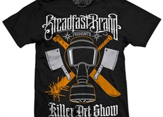 Killer Art Gasmask by Palehorse Design Chris Parks Men's Tattoo Shirt